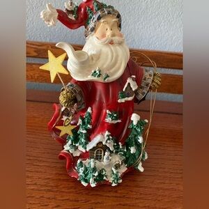 VINTAGE~2002~HOME INTERIOR~SANTA~MOLDED RESIN FIGURINE~LETS CELEBRATE SERIES~G2C